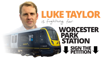 Luke Taylor MP is fighting for Worcester Park Station